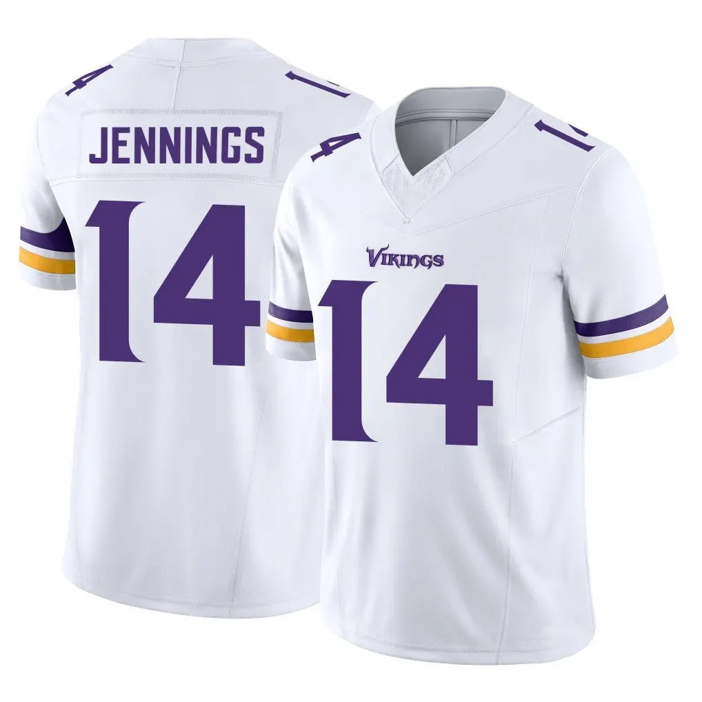 Parkc M.Vikings #14 Jauan Jennings Player White Limited Vapor F.U.S.E. Home Game Stitched Jerseys
