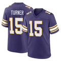 Parkc M.Vikings #15 Dallas Turner Player Purple Classic Home Game Stitched Jerseys
