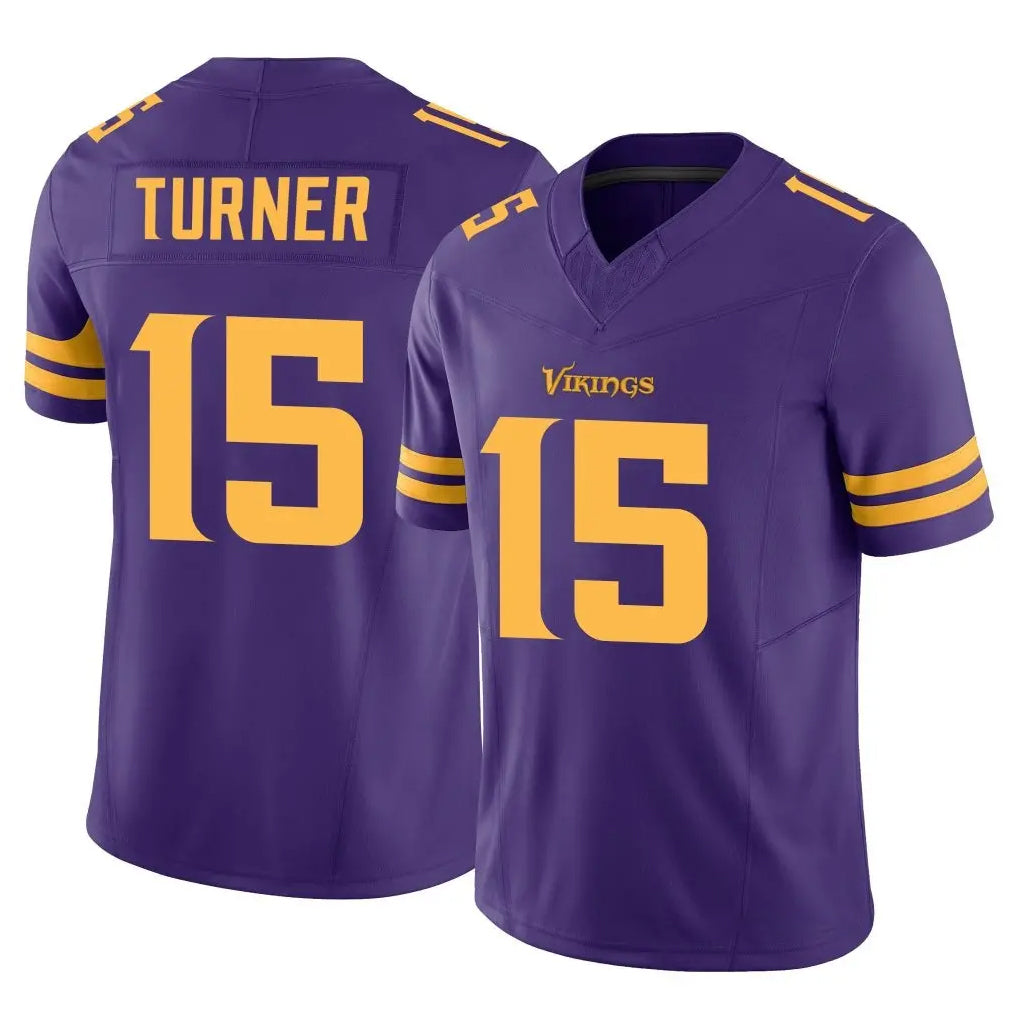 Parkc M.Vikings #15 Dallas Turner Player Purple Limited Alternate Vapor F.U.S.E. Home Game Stitched Jerseys