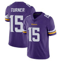 Parkc M.Vikings #15 Dallas Turner Player Purple Limited Vapor Untouchable Home Game Stitched Jerseys