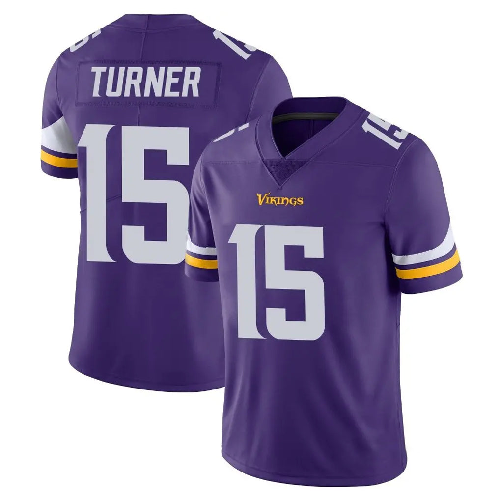 Parkc M.Vikings #15 Dallas Turner Player Purple Limited Vapor Untouchable Home Game Stitched Jerseys