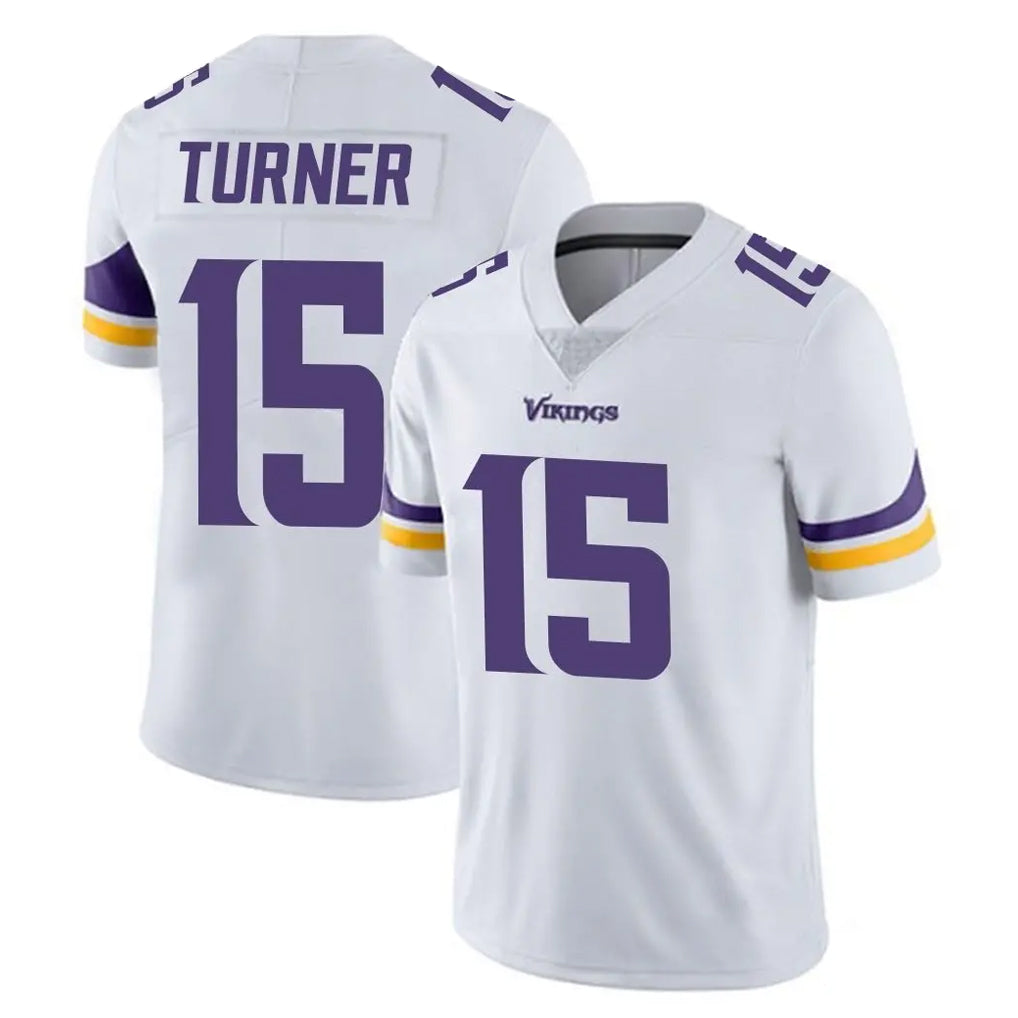 Parkc M.Vikings #15 Dallas Turner Player White Limited Vapor Untouchable Home Game Stitched Jerseys