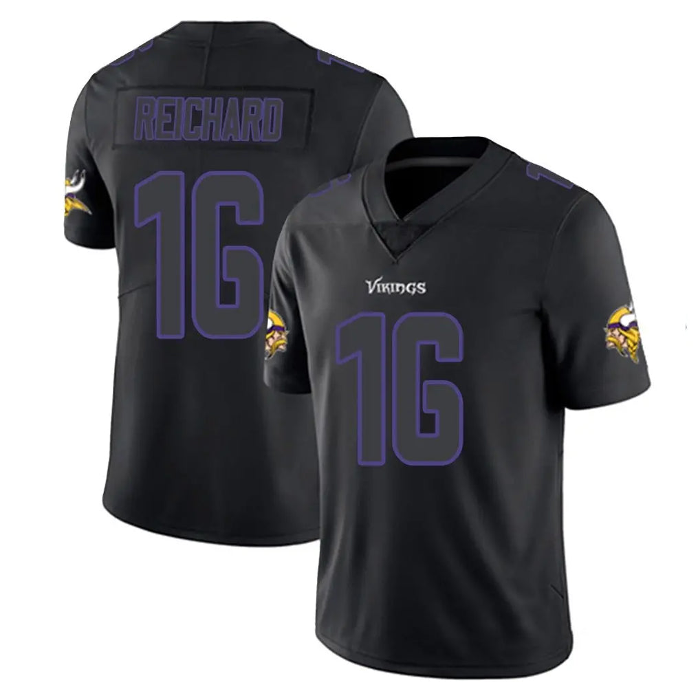 Parkc M.Vikings #16 Will Reichard Player Black Impact LImited Home Game Stitched Jerseys