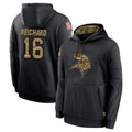 Parkc M.Vikings #16 Will Reichard Player Black Salute to Service Hoodies Limited Game Stitched Jerseys