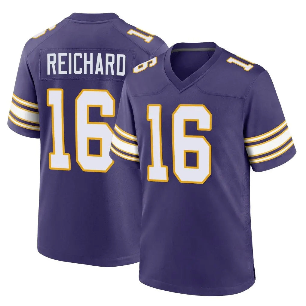 Parkc M.Vikings #16 Will Reichard Player Purple Classic Home Game Stitched Jerseys