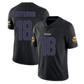 Parkc M.Vikings #18 Justin Jefferson Player Black Impact LImited Home Game Stitched Jerseys