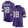 Parkc M.Vikings #18 Justin Jefferson Player Purple Home Game Stitched Jerseys