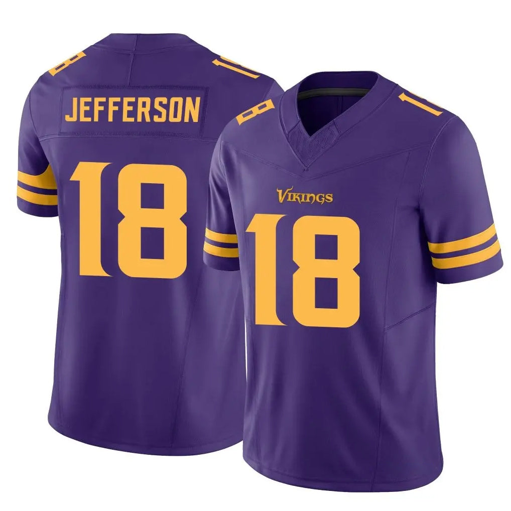 Parkc M.Vikings #18 Justin Jefferson Player Purple Limited Alternate Vapor F.U.S.E. Home Game Stitched Jerseys
