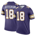 Parkc M.Vikings #18 Justin Jefferson Player Purple Limited Classic Home Game Stitched Jerseys