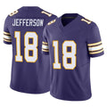 Parkc M.Vikings #18 Justin Jefferson Player Purple Limited Classic Vapor F.U.S.E. Home Game Stitched Jerseys