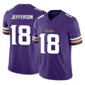 Parkc M.Vikings #18 Justin Jefferson Player Purple Limited Vapor F.U.S.E. Home Game Stitched Jerseys