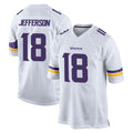 Parkc M.Vikings #18 Justin Jefferson Player White Home Game Stitched Jerseys