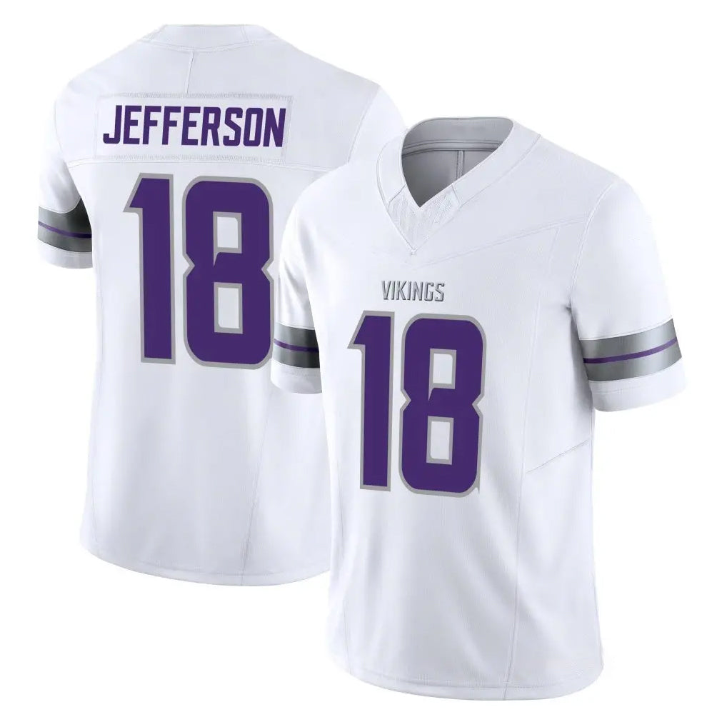 Parkc M.Vikings #18 Justin Jefferson Player White Limited Alternate Vapor F.U.S.E. Home Game Stitched Jerseys