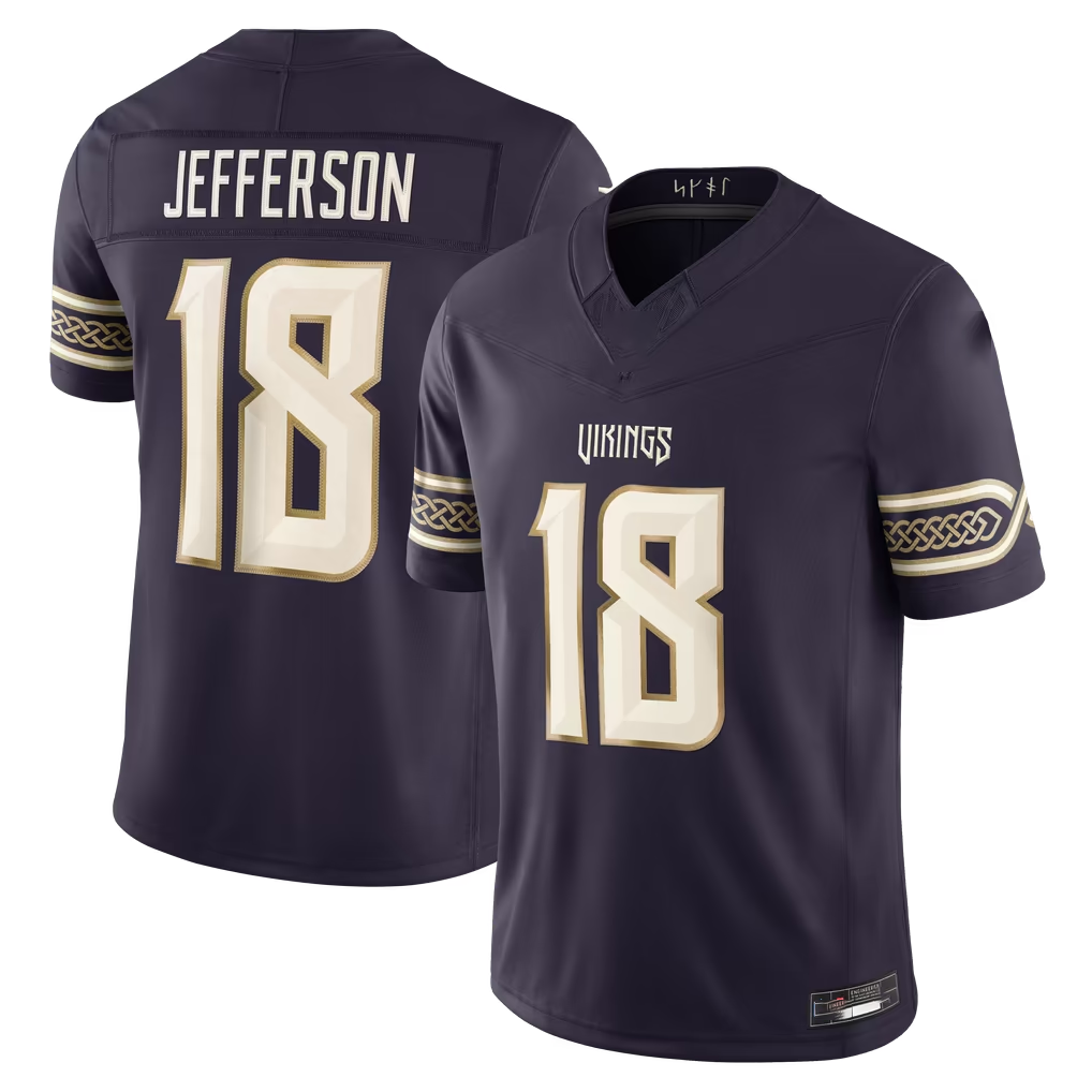 Parkc MN.Vikings #18 Justin Jefferson Purple 2026 Rivalries Collection Limited Stitched Jerseys