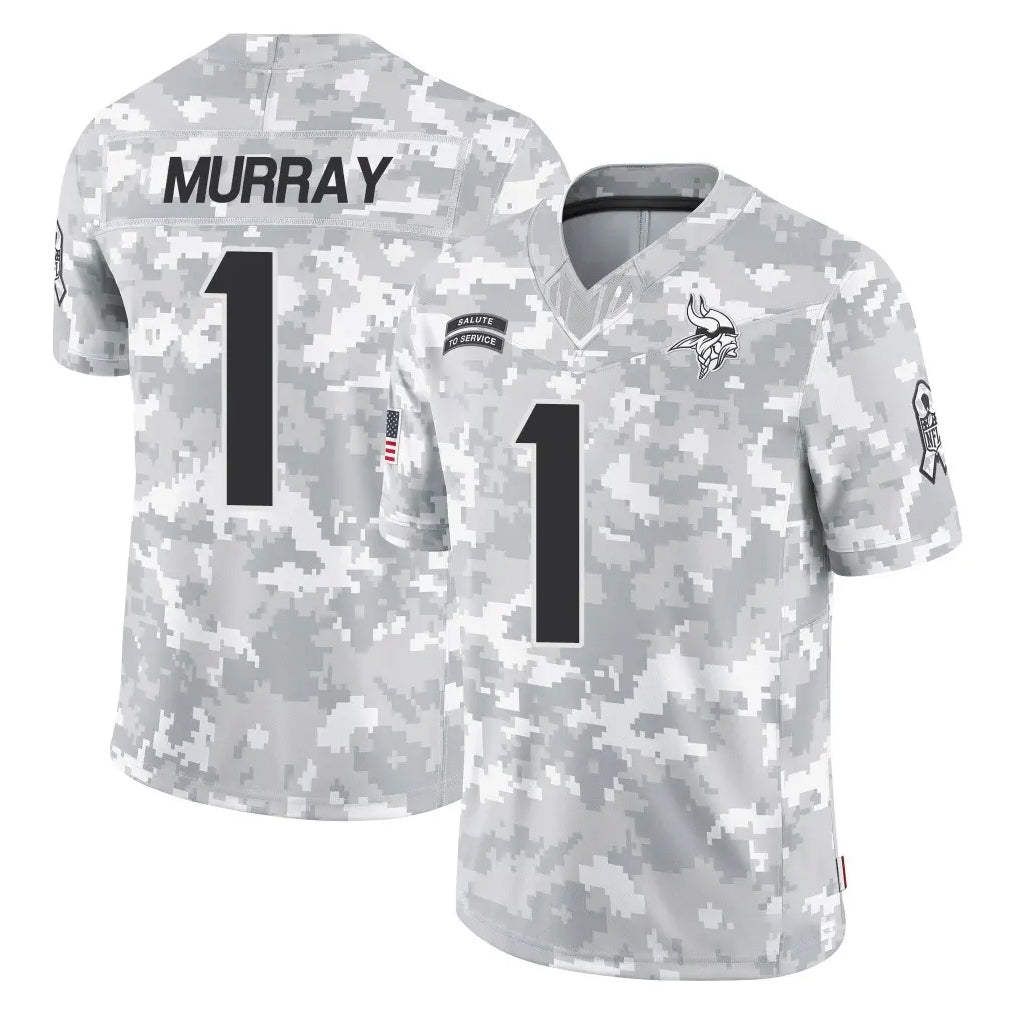Parkc M.Vikings #1 Kyler Murray Player Arctic Camo Salute To Service Limited Game Stitched Jerseys