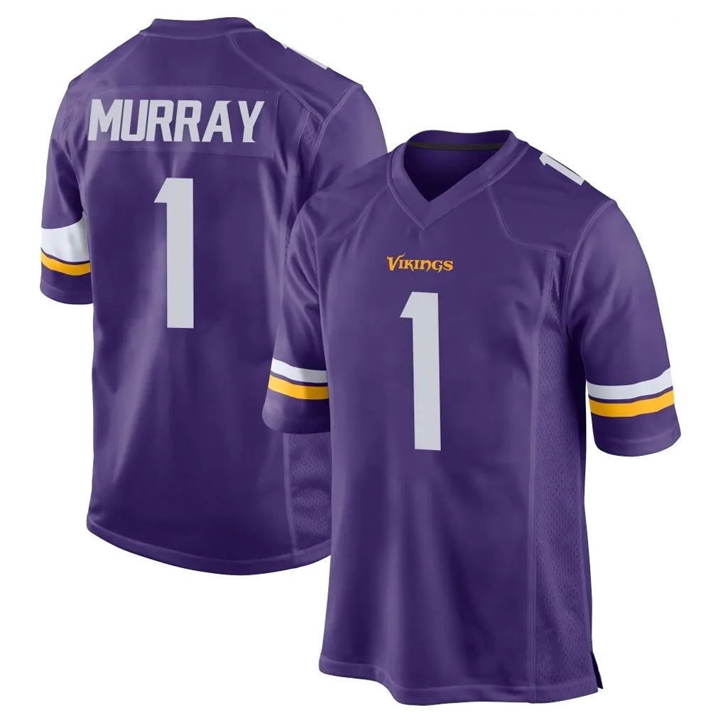 Parkc M.Vikings #1 Kyler Murray Player Purple Home Game Stitched Jerseys