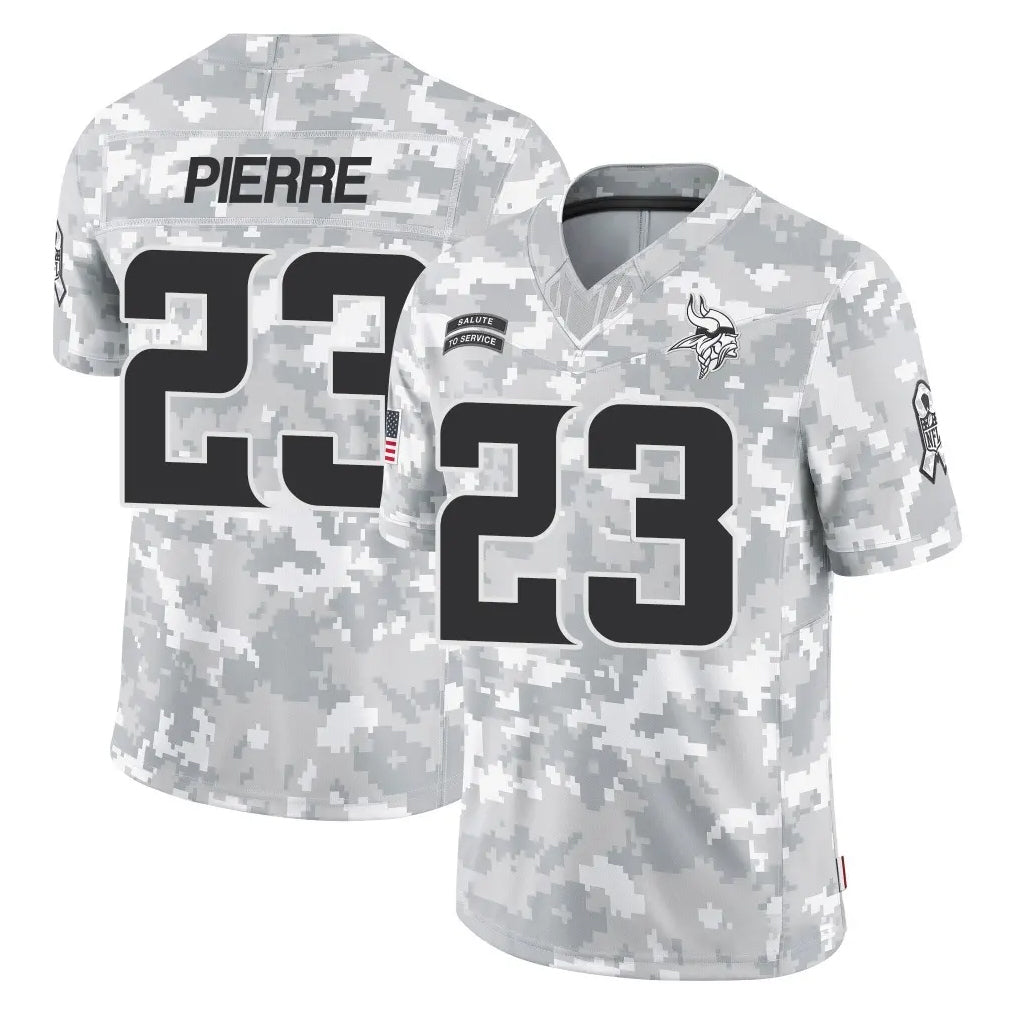 Parkc M.Vikings #23 James Pierre Player Arctic Camo Salute To Service Limited Game Stitched Jerseys