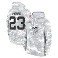 Parkc M.Vikings #23 James Pierre Player Arctic Camo Salute to Service Pullover Hoodies Limited Game Stitched Jerseys