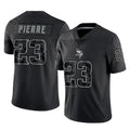 Parkc M.Vikings #23 James Pierre Player Black Reflective LImited Home Game Stitched Jerseys