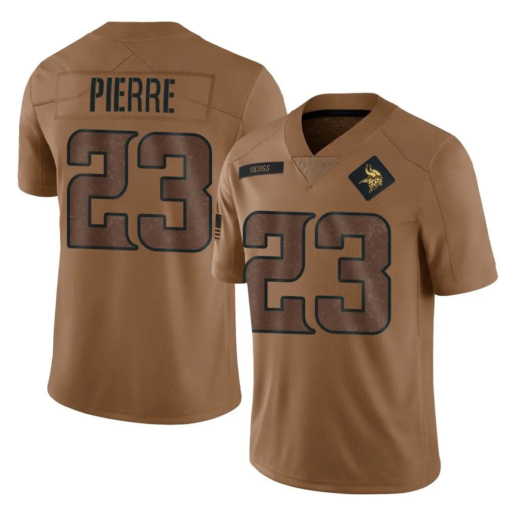 Parkc M.Vikings #23 James Pierre Player Brown Salute To Service Limited Stitched Jerseys