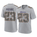 Parkc M.Vikings #23 James Pierre Player Gray Atmosphere Fashion Home Game Stitched Jerseys