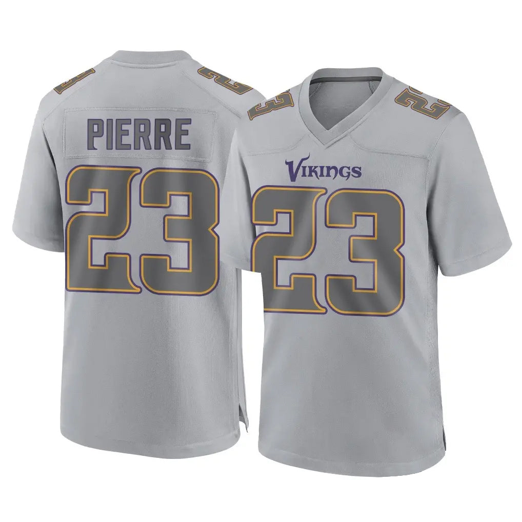 Parkc M.Vikings #23 James Pierre Player Gray Atmosphere Fashion Home Game Stitched Jerseys
