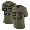 Parkc M.Vikings #23 James Pierre Player Olive 2025 Salute To Service Limited Game Stitched Jerseys