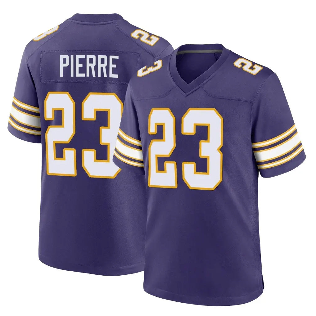 Parkc M.Vikings #23 James Pierre Player Purple Classic Home Game Stitched Jerseys