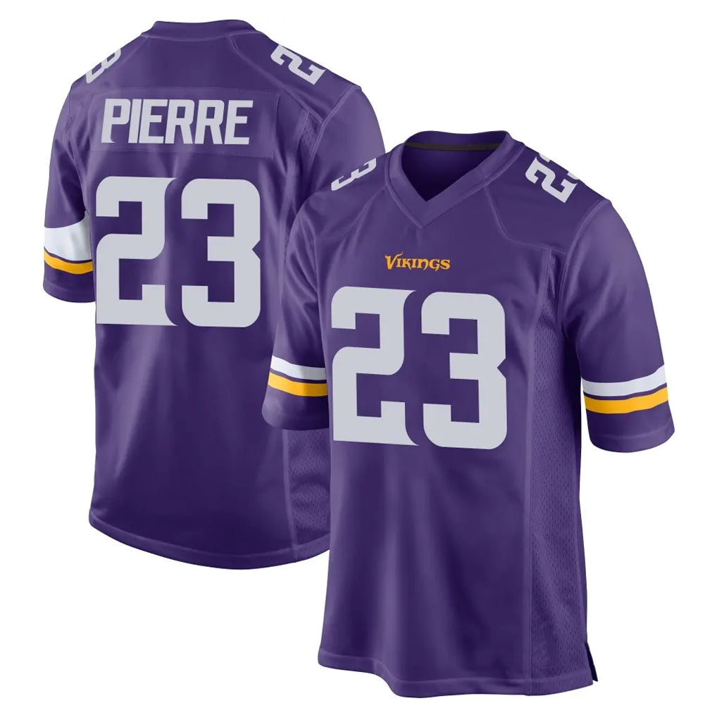 Parkc M.Vikings #23 James Pierre Player Purple Home Game Stitched Jerseys