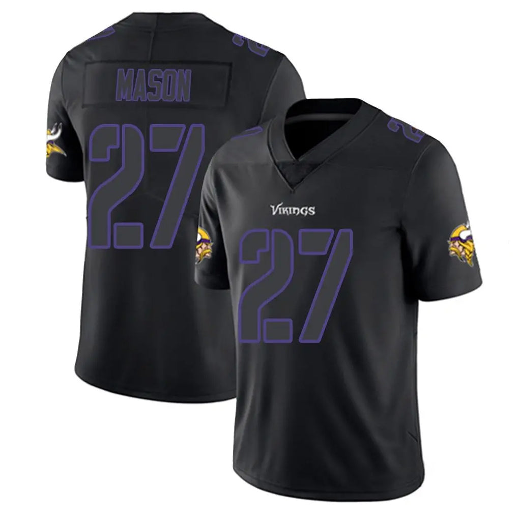Parkc M.Vikings #27 Jordan Mason Player Black Impact LImited Home Game Stitched Jerseys