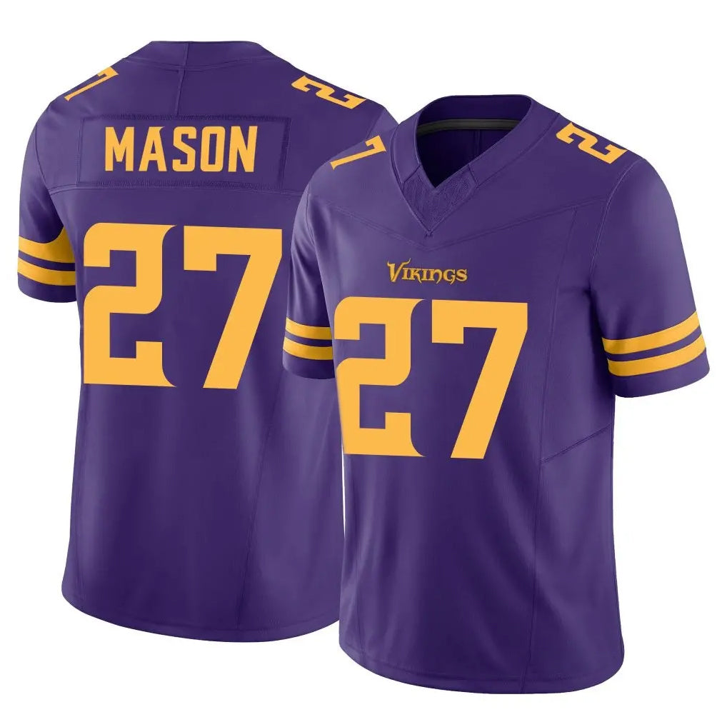 Parkc M.Vikings #27 Jordan Mason Player Purple Limited Alternate Vapor F.U.S.E. Home Game Stitched Jerseys