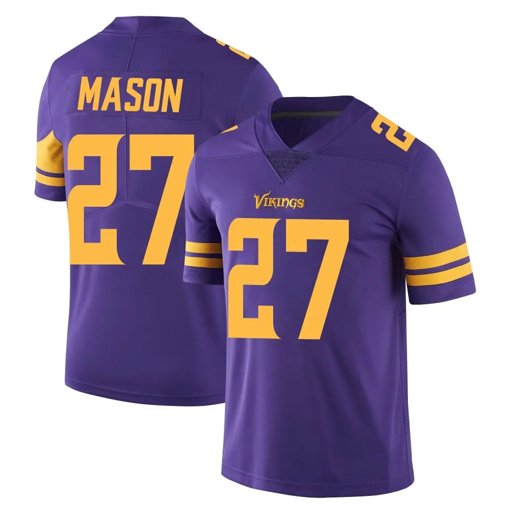 Parkc M.Vikings #27 Jordan Mason Player Purple Limited Color Rush Home Game Stitched Jerseys