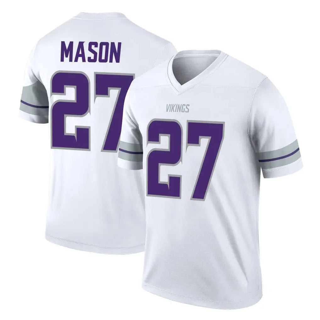 Parkc M.Vikings #27 Jordan Mason Player White Alternate Legend Home Game Stitched Jerseys