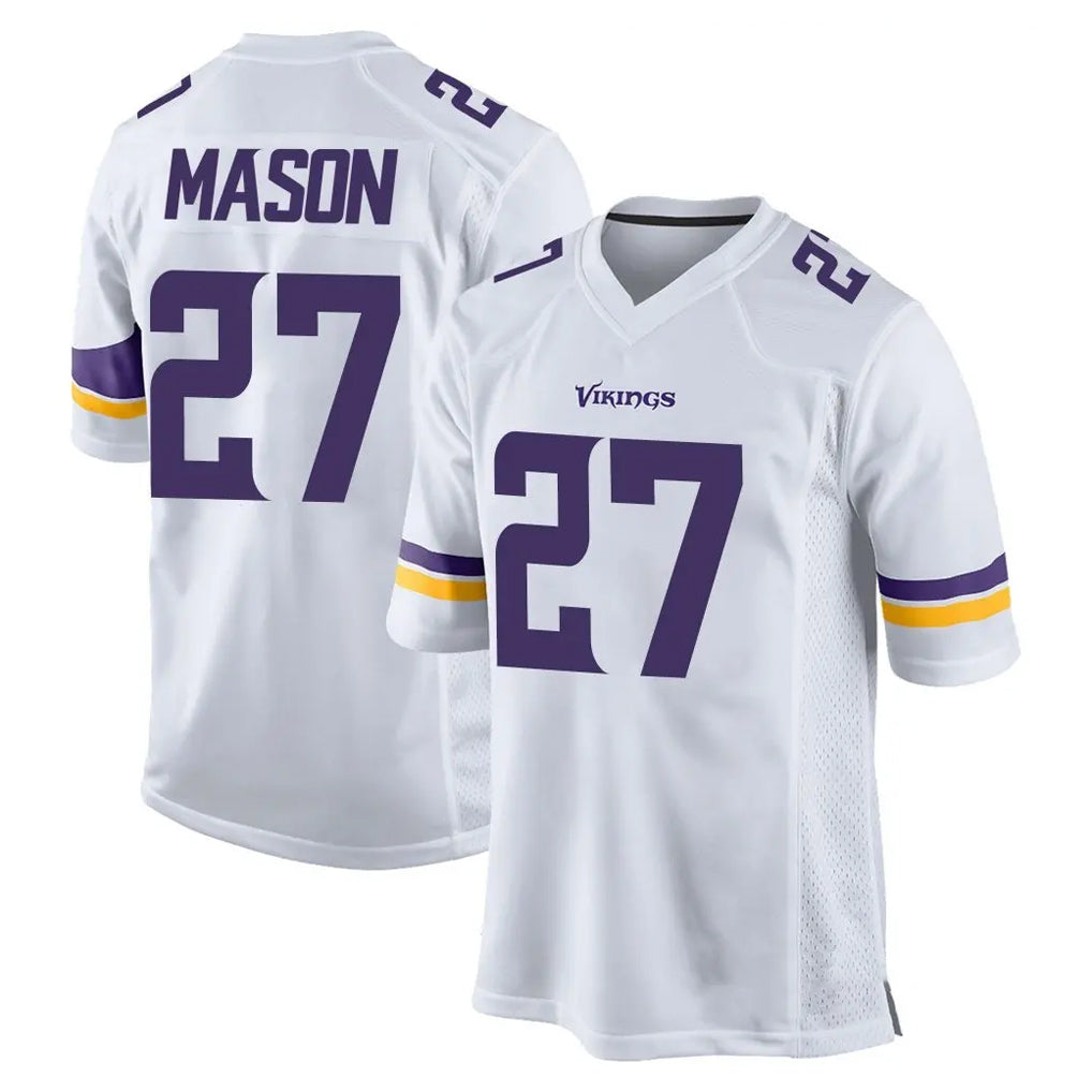 Parkc M.Vikings #27 Jordan Mason Player White Home Game Stitched Jerseys