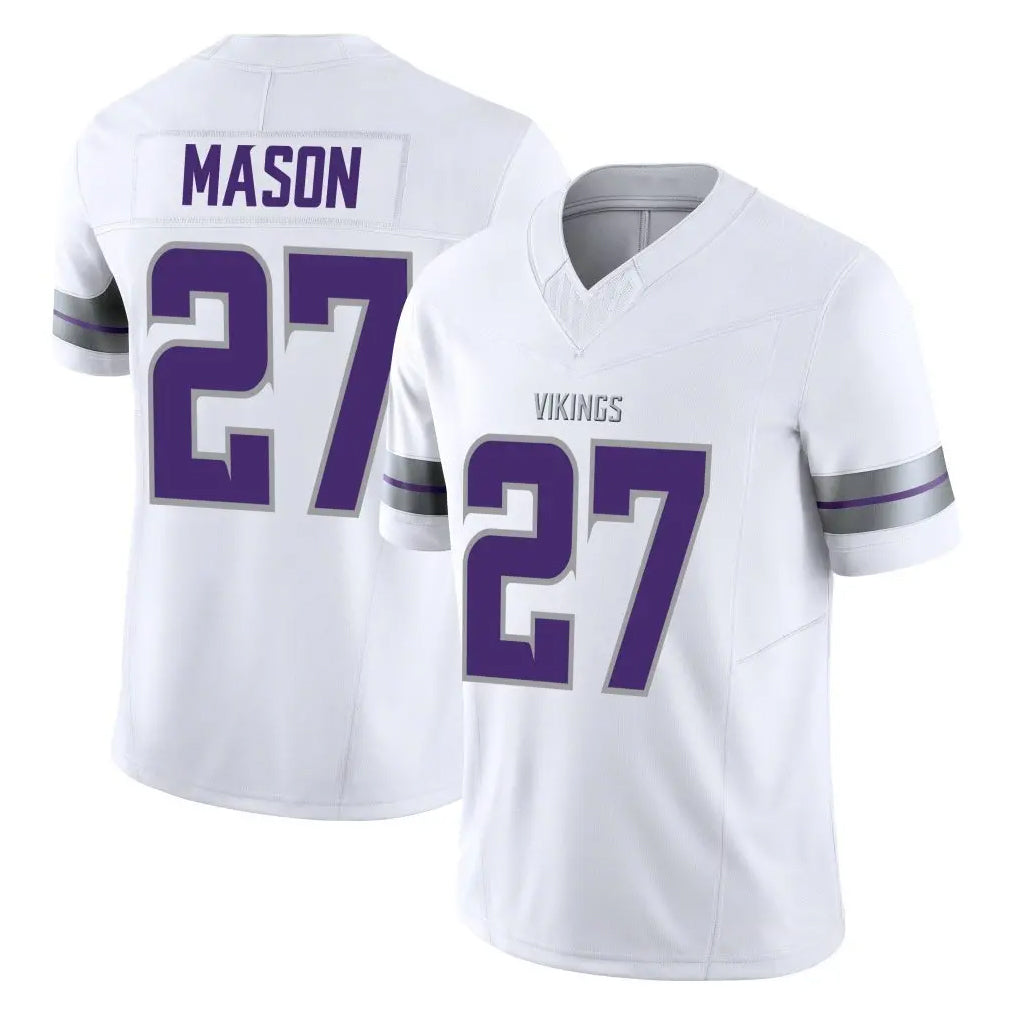 Parkc M.Vikings #27 Jordan Mason Player White Limited Alternate Vapor F.U.S.E. Home Game Stitched Jerseys