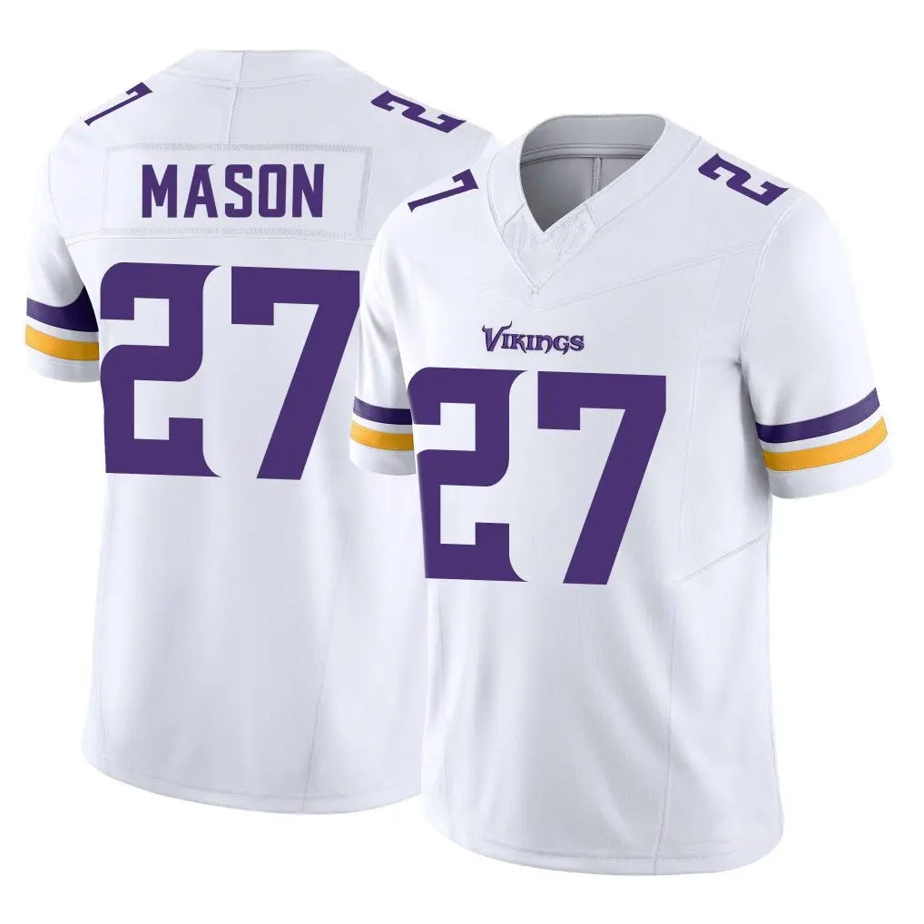 Parkc M.Vikings #27 Jordan Mason Player White Limited Vapor F.U.S.E. Home Game Stitched Jerseys