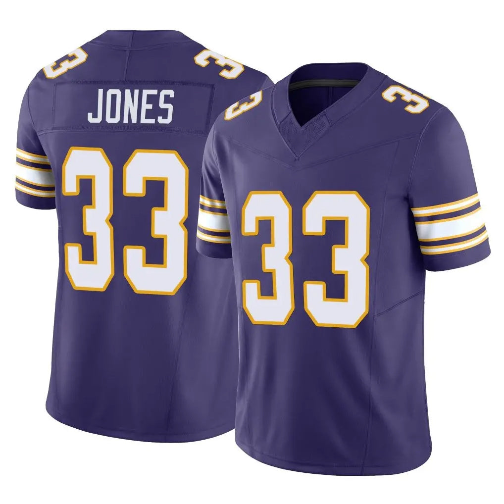 Parkc M.Vikings #33 Aaron Jones Sr. Player Purple Limited Classic Vapor F.U.S.E. Home Game Stitched Jerseys