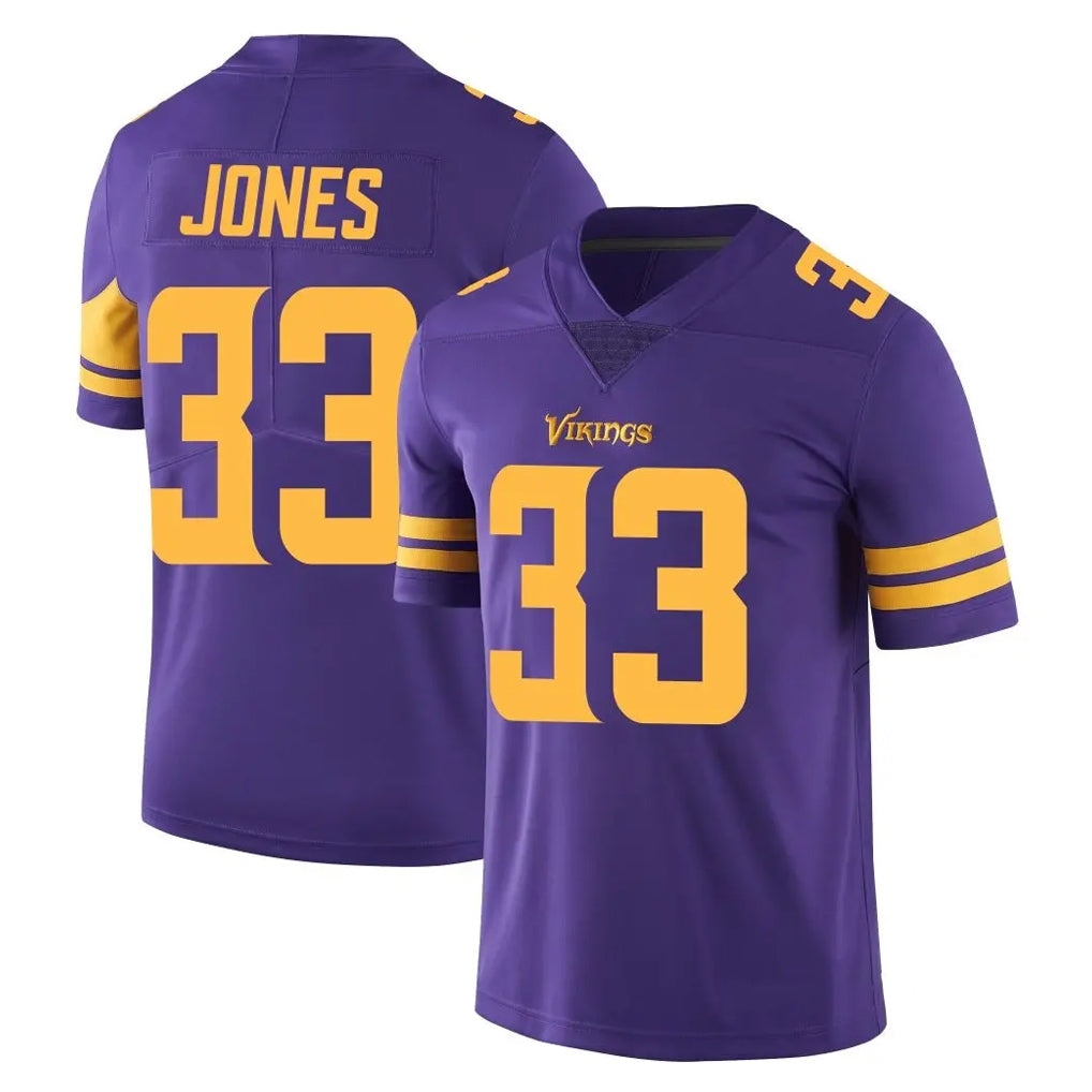 Parkc M.Vikings #33 Aaron Jones Sr. Player Purple Limited Color Rush Home Game Stitched Jerseys