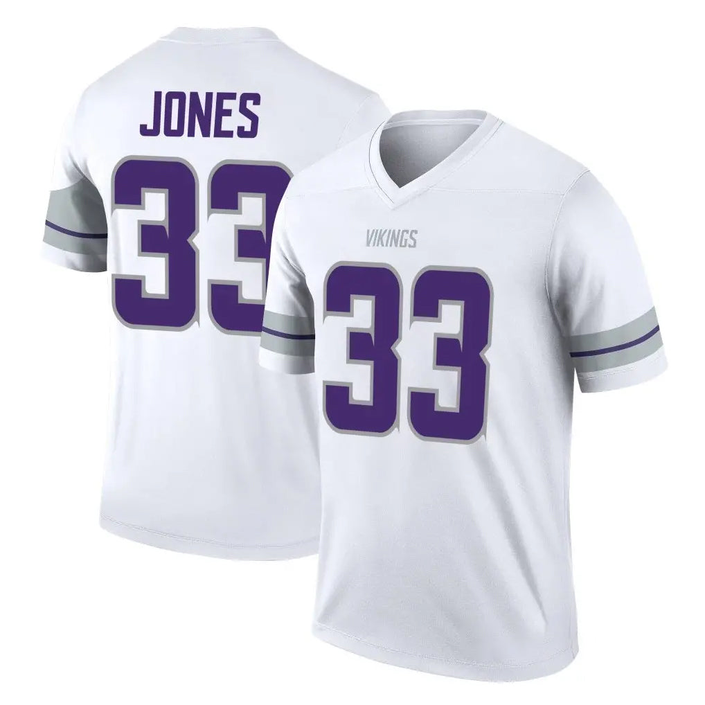Parkc M.Vikings #33 Aaron Jones Sr. Player White Alternate Legend Home Game Stitched Jerseys