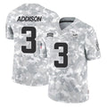 Parkc M.Vikings #3 Jordan Addison Player Arctic Camo Salute To Service Limited Game Stitched Jerseys