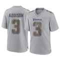 Parkc M.Vikings #3 Jordan Addison Player Gray Atmosphere Fashion Home Game Stitched Jerseys