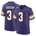 Parkc M.Vikings #3 Jordan Addison Player Purple Classic Home Game Stitched Jerseys