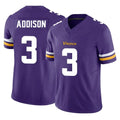 Parkc M.Vikings #3 Jordan Addison Player Purple Limited Vapor F.U.S.E. Home Game Stitched Jerseys