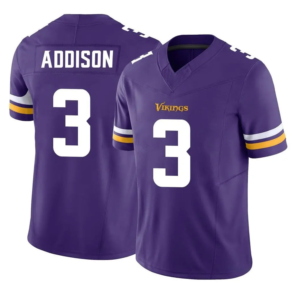 Parkc M.Vikings #3 Jordan Addison Player Purple Limited Vapor F.U.S.E. Home Game Stitched Jerseys