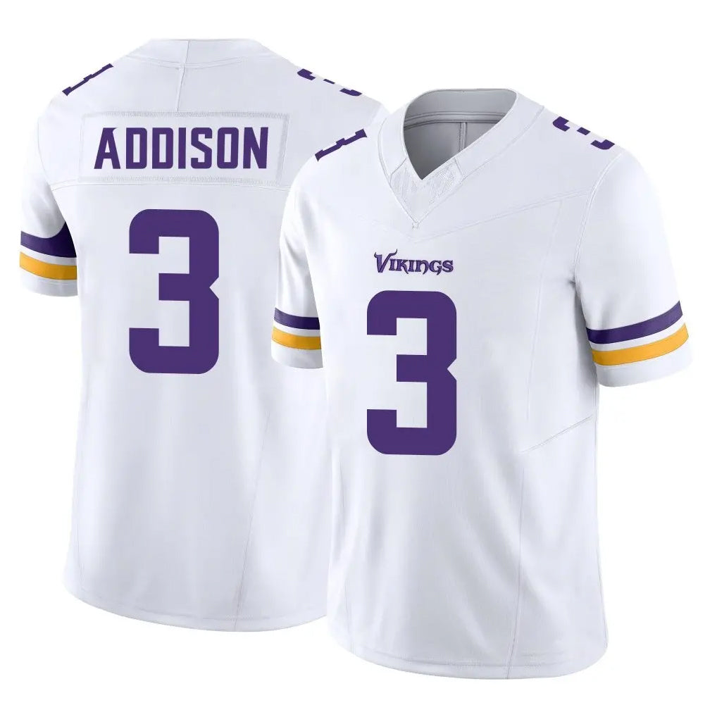 Parkc M.Vikings #3 Jordan Addison Player White Limited Vapor F.U.S.E. Home Game Stitched Jerseys