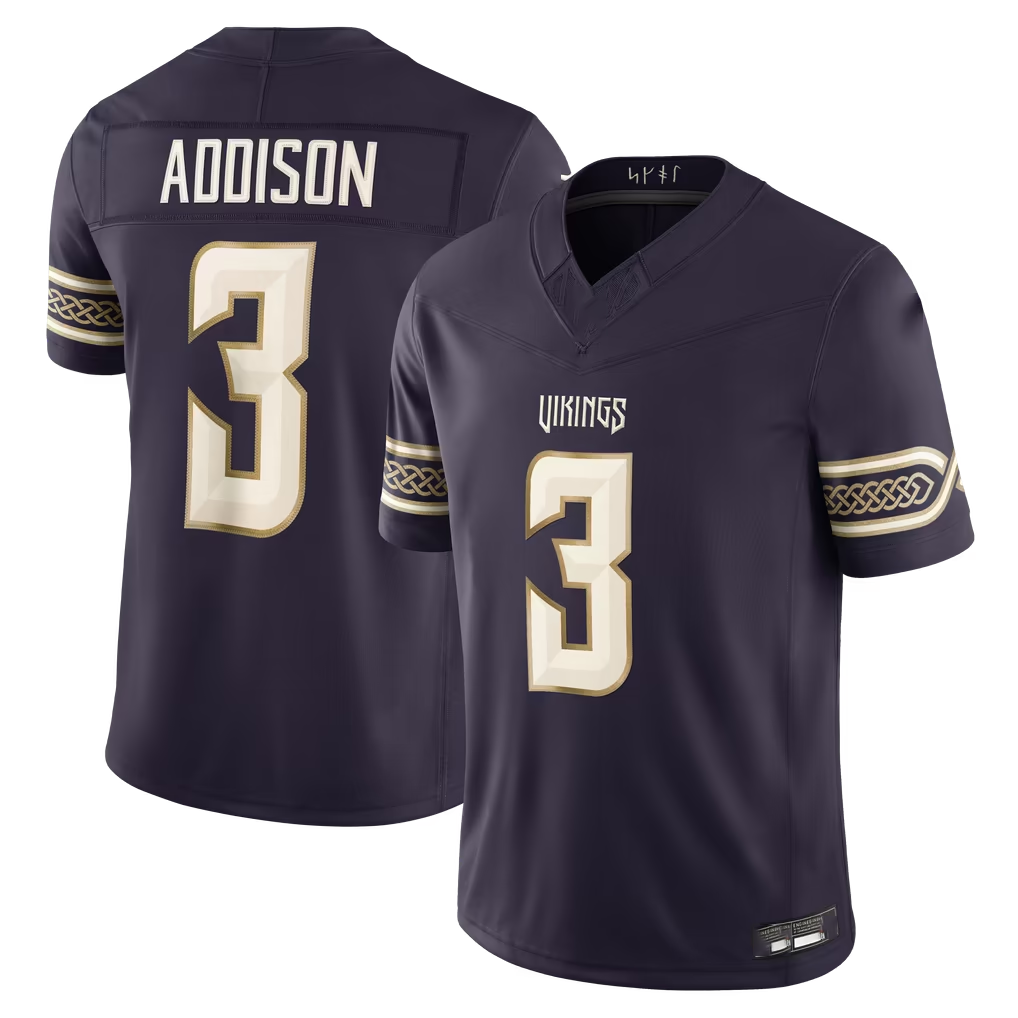 Parkc MN.Vikings #3 Jordan Addison Purple 2026 Rivalries Collection Limited Stitched Jerseys