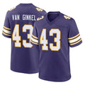Parkc M.Vikings #43 Andrew Van Ginkel Player Purple Classic Home Game Stitched Jerseys