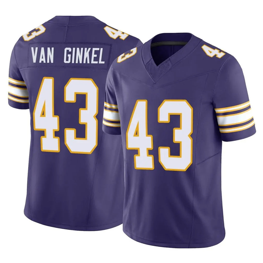 Parkc M.Vikings #43 Andrew Van Ginkel Player Purple Limited Classic Vapor F.U.S.E. Home Game Stitched Jerseys