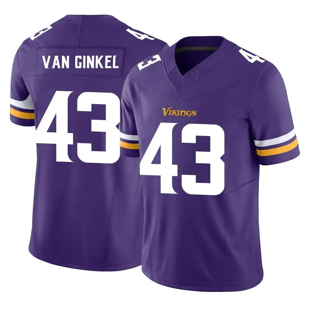 Parkc M.Vikings #43 Andrew Van Ginkel Player Purple Limited Vapor F.U.S.E. Home Game Stitched Jerseys