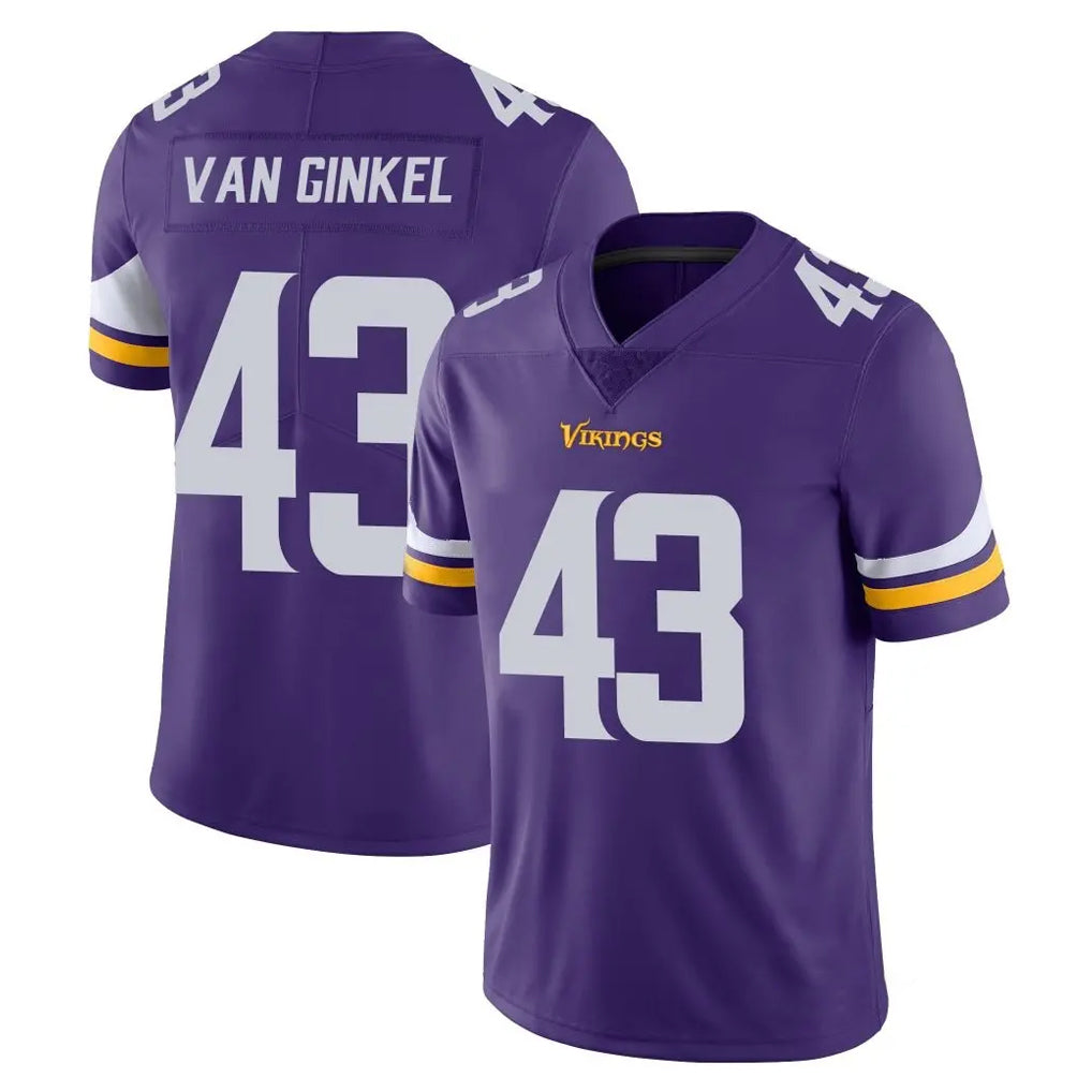 Parkc M.Vikings #43 Andrew Van Ginkel Player Purple Limited Vapor Untouchable Home Game Stitched Jerseys